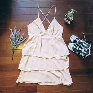 🌸 Mumu Bisou Ruffle Mini Dress in Lilac
